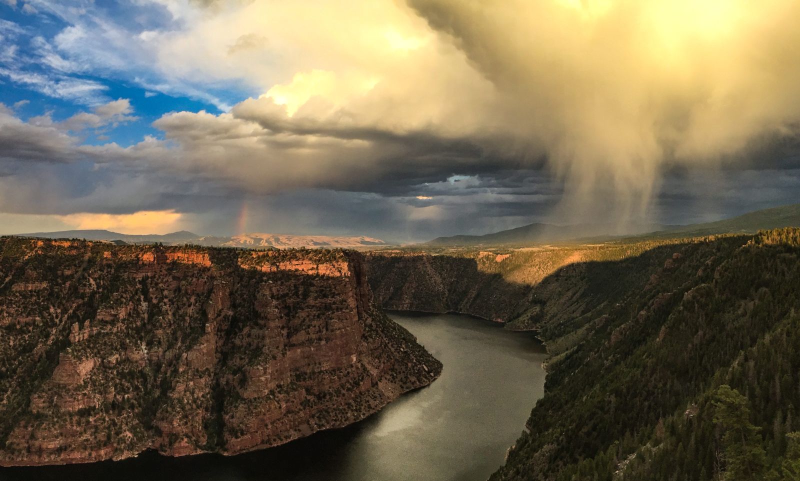 Summer Monsoons over Red Canyon on the Canyon Rim Trail